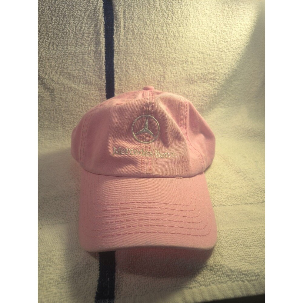 Women’s Mercedes Benz Otto Adjustable Pink Hat 100% Cotton